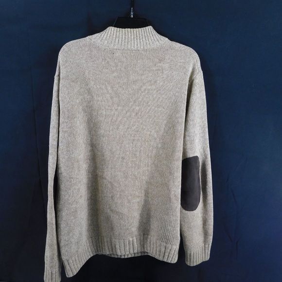 CHAPS Tan 100% cotton with elbow patches Size L - Picture 5 of 5